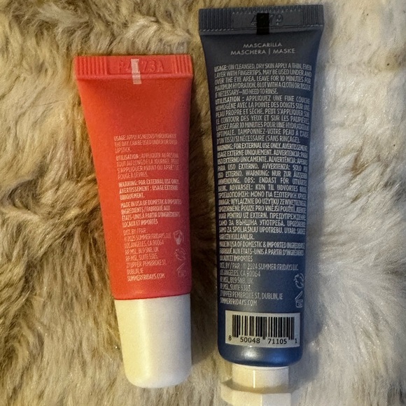 Summer Fridays Bundle: Lip Butter Balm .25oz and Jet Lag Mask .5oz Set - New - Picture 2 of 4